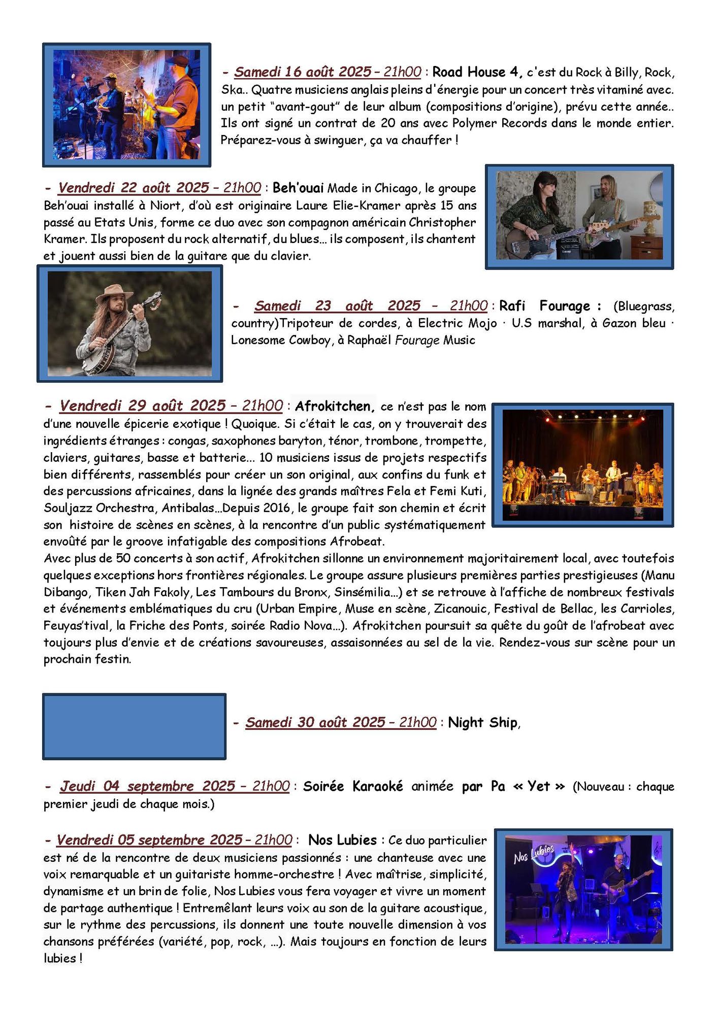 Concert : Ched'O'Brod